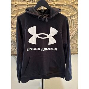 Under Armour Men's Black Loose Fit Hoodie Sweatshirt Size Medium
